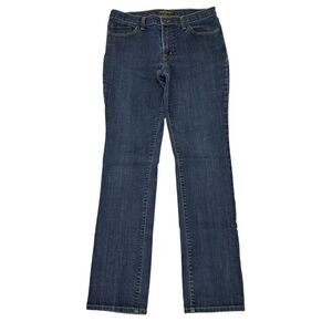 David Kahn Lauren Jeans Straight Leg Dark Wash Mid Rise Womens Size 10 Inseam 33
